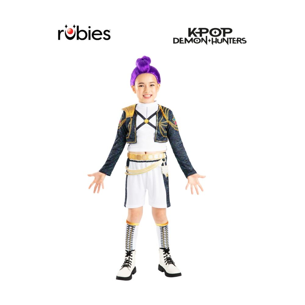 Rubies K-Pop Demon Hunters Rumi Gold Deluxe Costume Child Dress Up