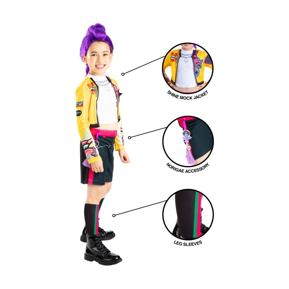 Rubies K-Pop Demon Hunters Rumi Core Costume Child Dress Up Outfit