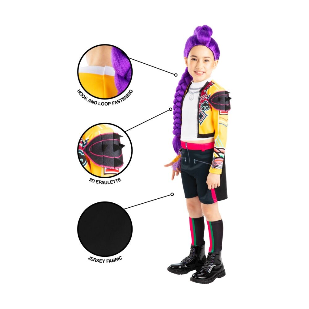 Rubies K-Pop Demon Hunters Rumi Core Costume Child Dress Up Outfit
