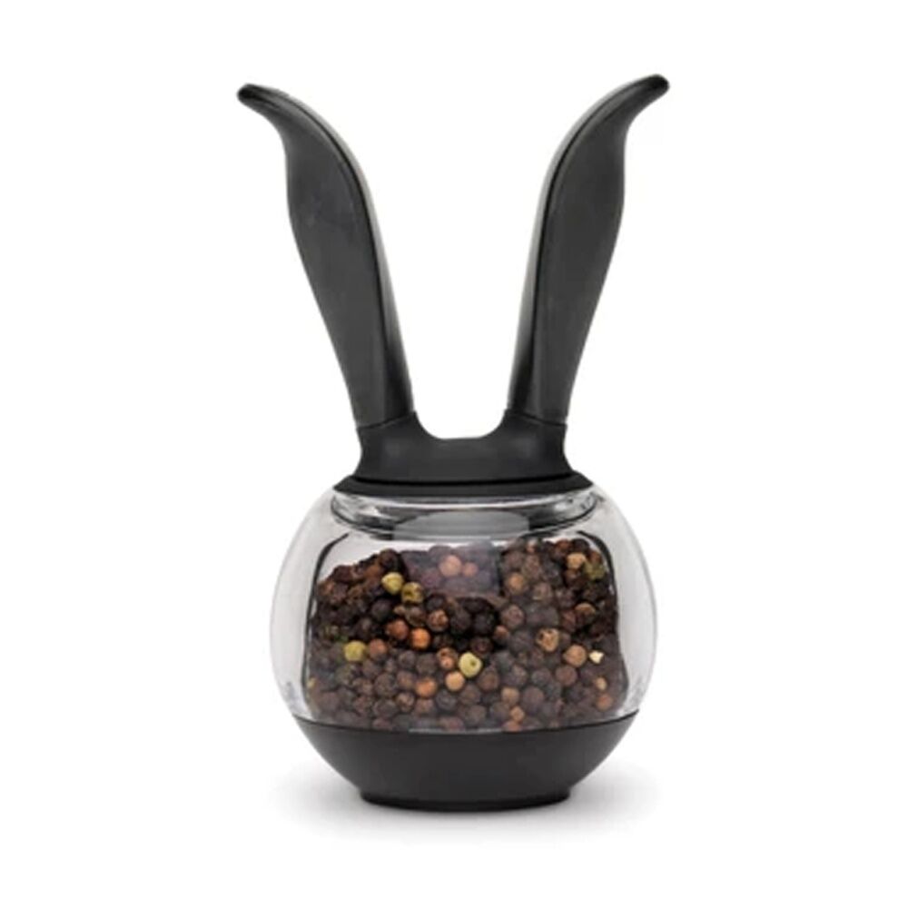 2PK Chef'n Pepperball Pepper Grinder One-Handed Use Black 15cm Adjustable