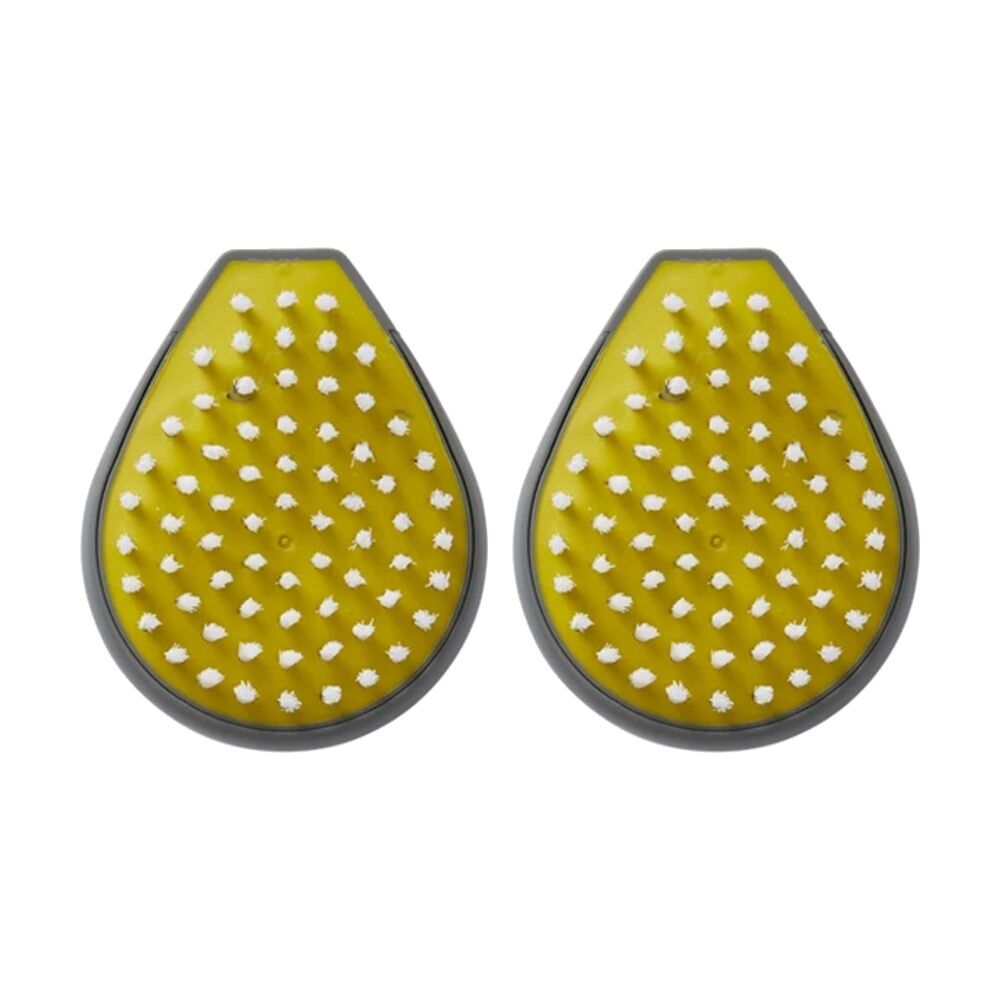 2PK Chef'n PalmBrush Vegetable Brush Ergonomic Design Flexible Bristles 9cm