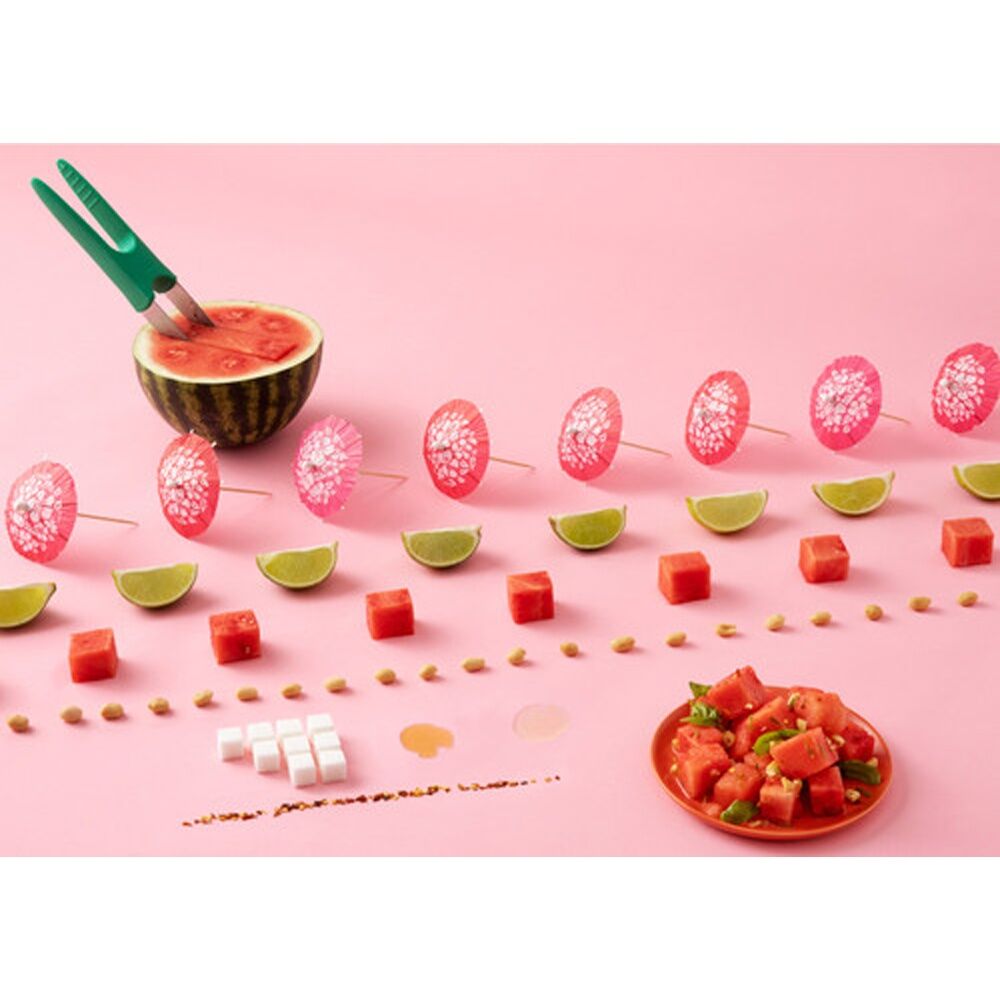 2PK Chef'n Watermelon Slicester Messless Fruit Cutter Green 26cm