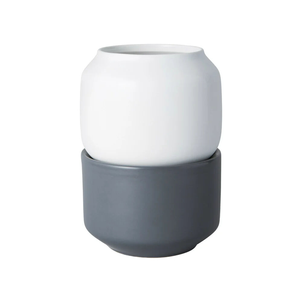 Chef'n Ceramic Self Watering Herb Planter Small Grey Indoor Pot 13cm