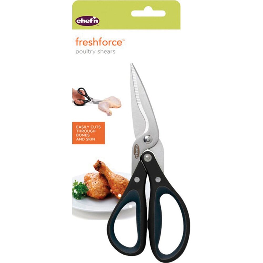 Chef'n FreshForce Poultry Shears Stainless Steel Blades Kitchen Tool
