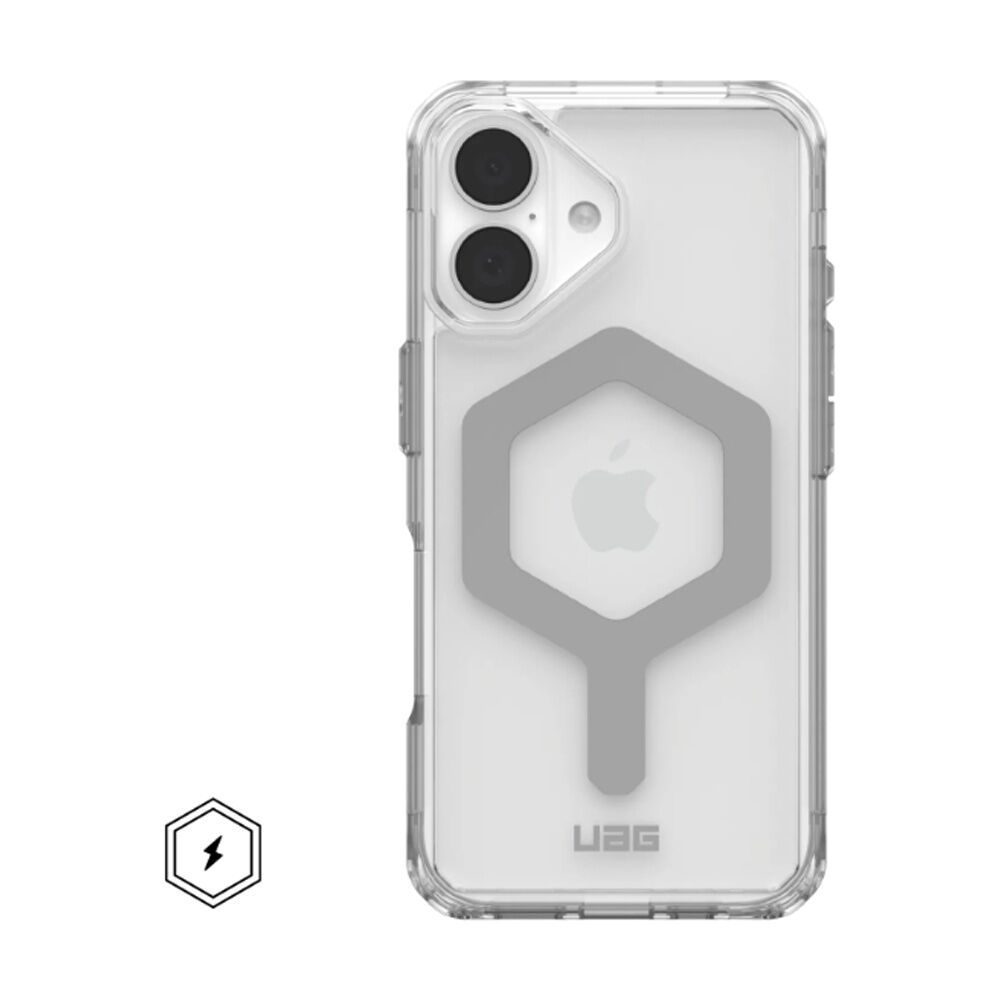 UAG Plyo Magsafe - iPhone 16 Protective Clear Case Ice/Silver