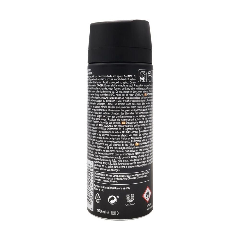 12PK AXE Deodorant Bodyspray Dark Temptation 48H Non Stop Dark-Chocolate 150mL