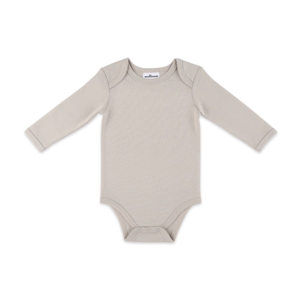 5pc The Peanutshell Baby Snap Front Long Sleeve Bodysuits Cotton Pink