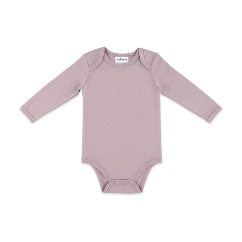 4pc The Peanutshell Baby Long Sleeve Bodysuits & Romper W/ Leggings Pink