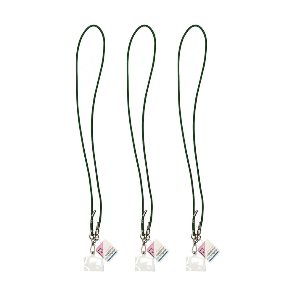 3PK Annabel Trends Snapstrap Phone Lanyard W/ Adjustable Strap Emerald Green