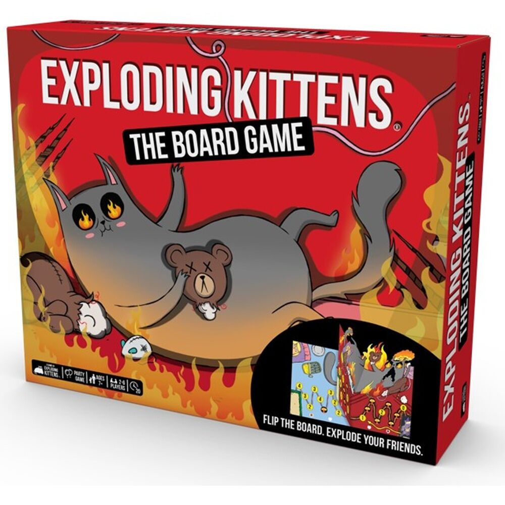 Exploding Kittens The Board-Game Card Game 2-6 Players Ages 7+