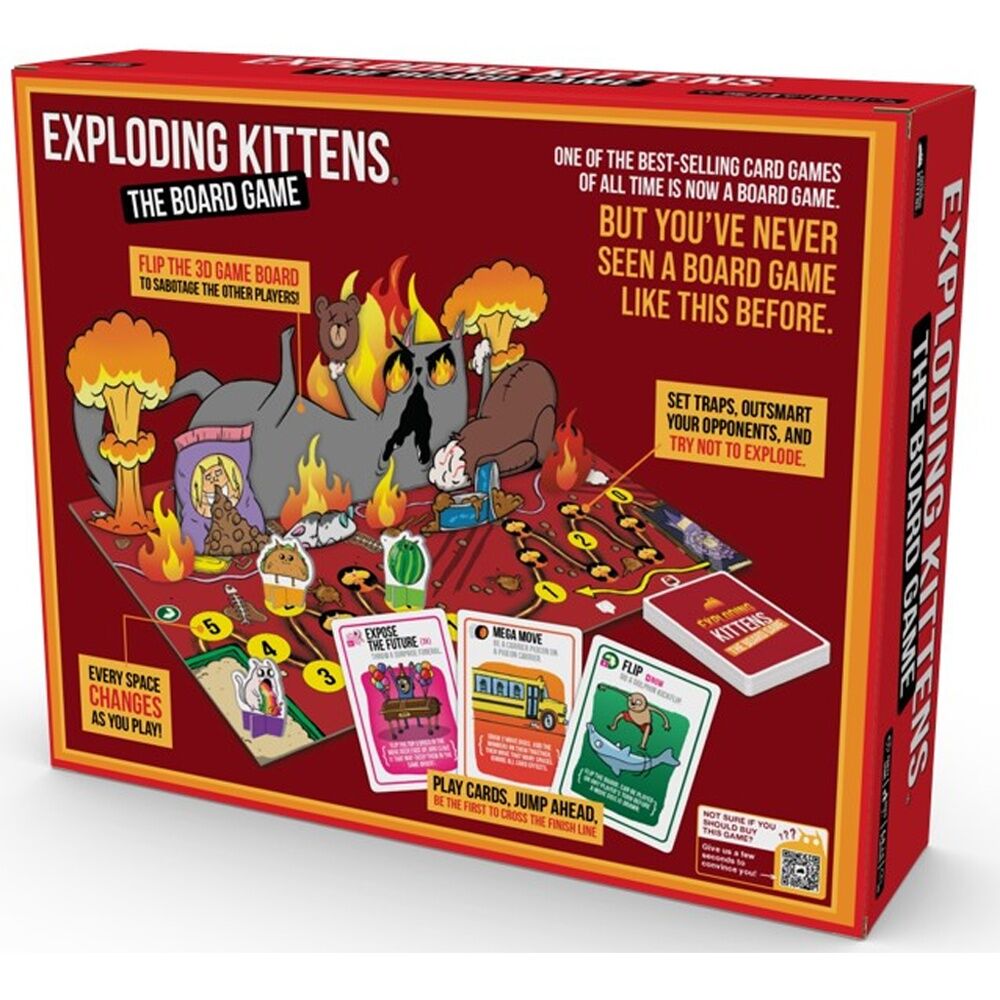 Exploding Kittens The Board-Game Card Game 2-6 Players Ages 7+