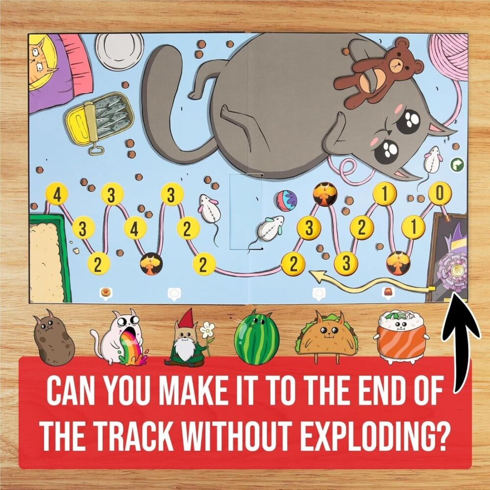 Exploding Kittens The Board-Game Card Game 2-6 Players Ages 7+