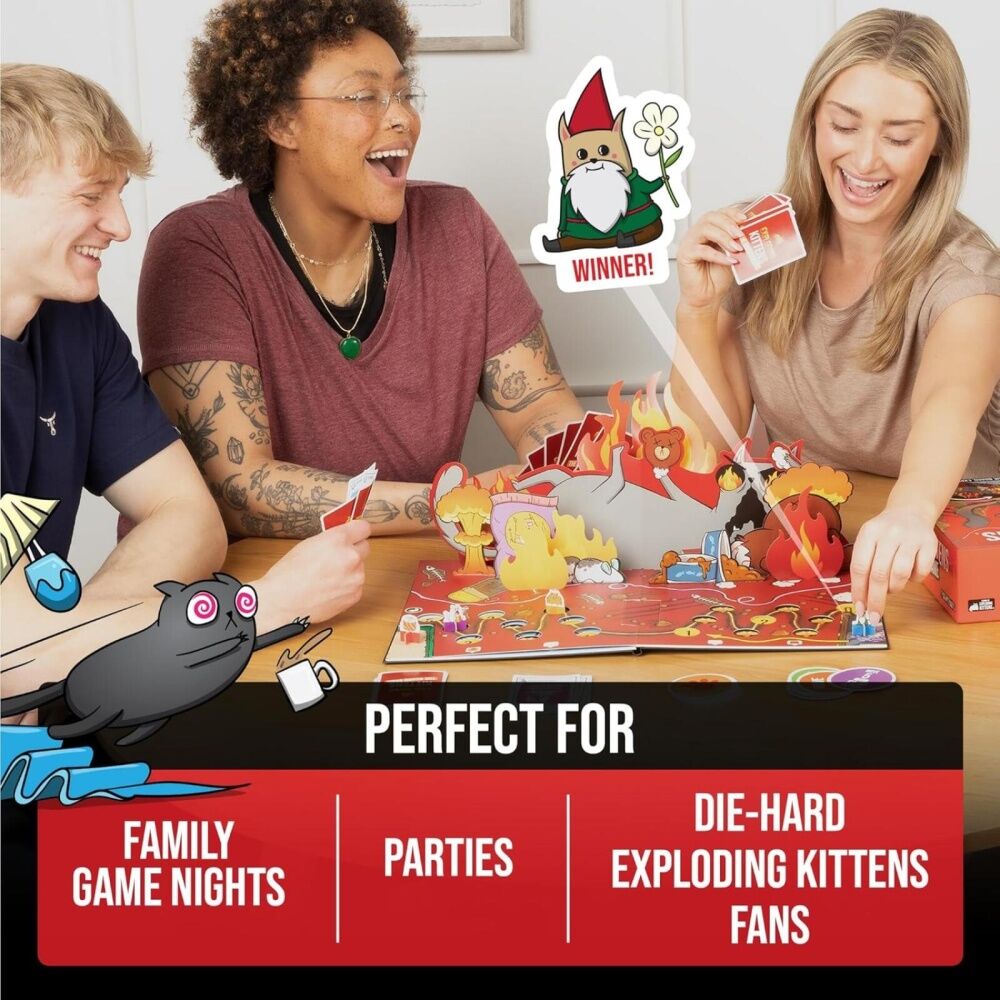 Exploding Kittens The Board-Game Card Game 2-6 Players Ages 7+