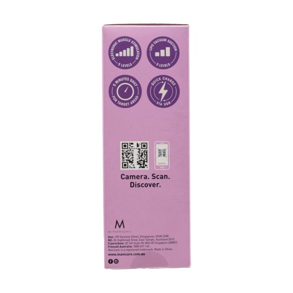 Salone Manicare Firming Body Sculptor Massager W/ EMS & Lipo Vacuum Pink