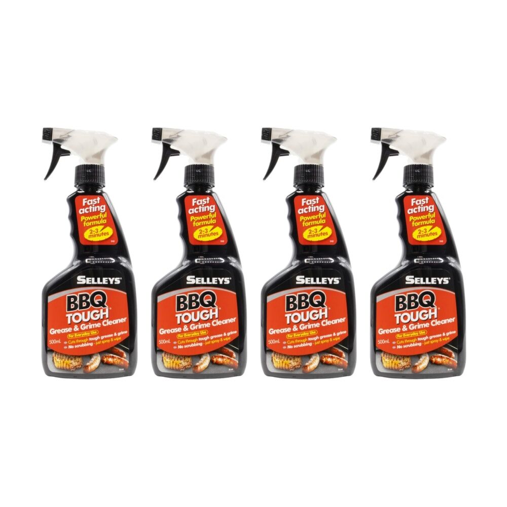 4PK Selleys Grease And Grime Cleaner BBQ Tough For Everyday Use 500mL