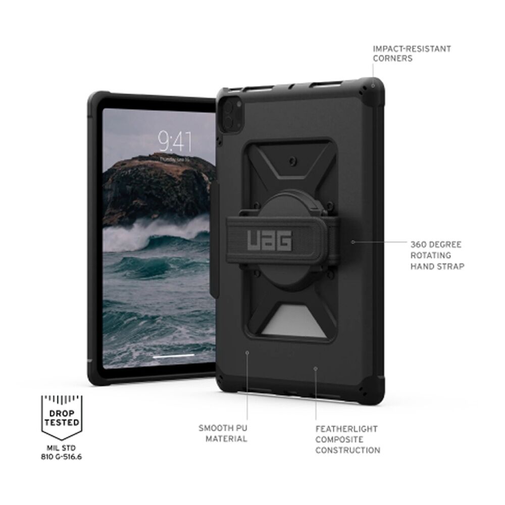 UAG Metropolis w/Handstrap - iPad Pro 11In 2024 Rugged Tablet Protection Black