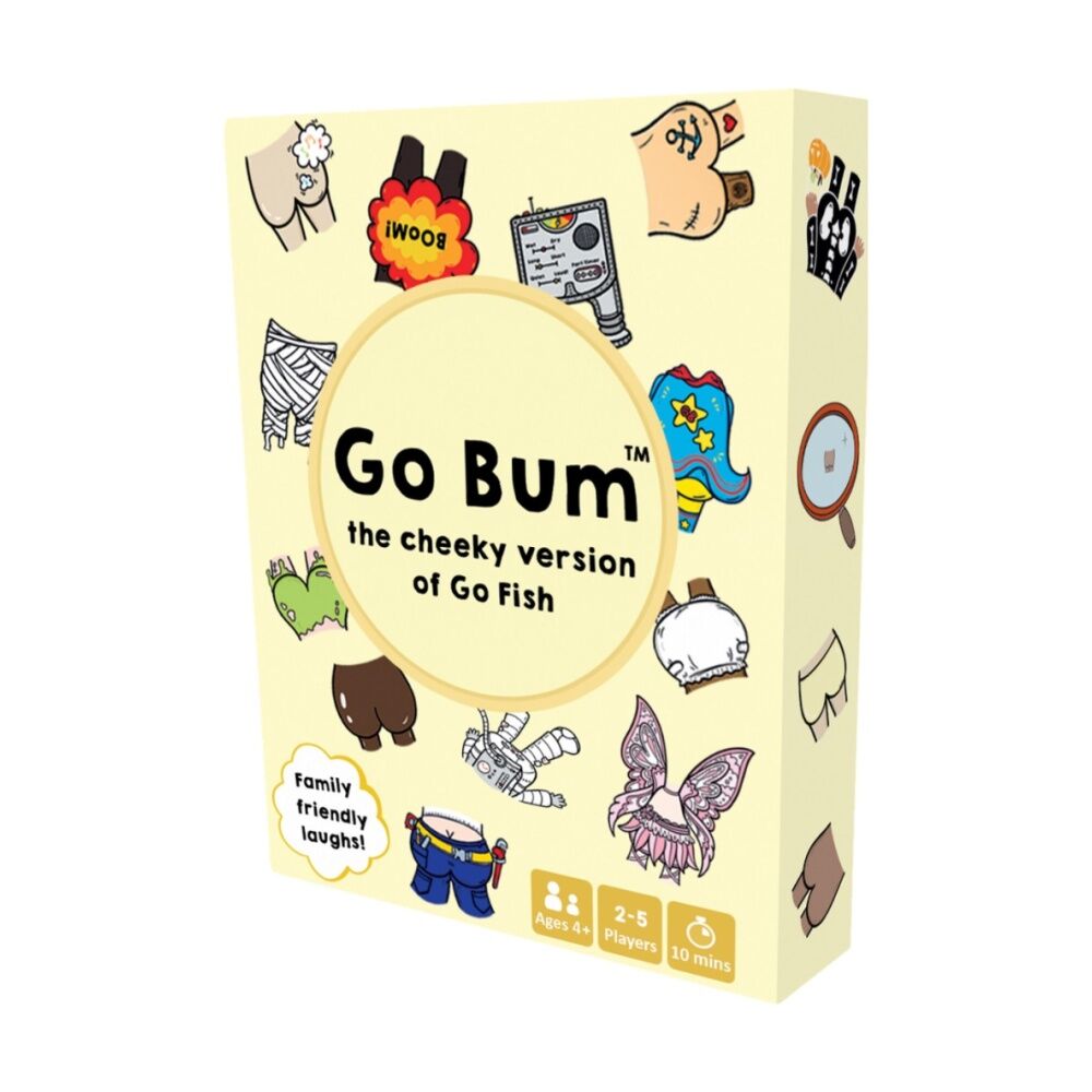 Go Bum Card Game Family Friendly Cheeky Matching Play 2-7 Players Ages 4+