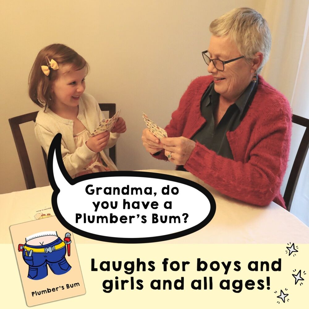 Go Bum Card Game Family Friendly Cheeky Matching Play 2-7 Players Ages 4+