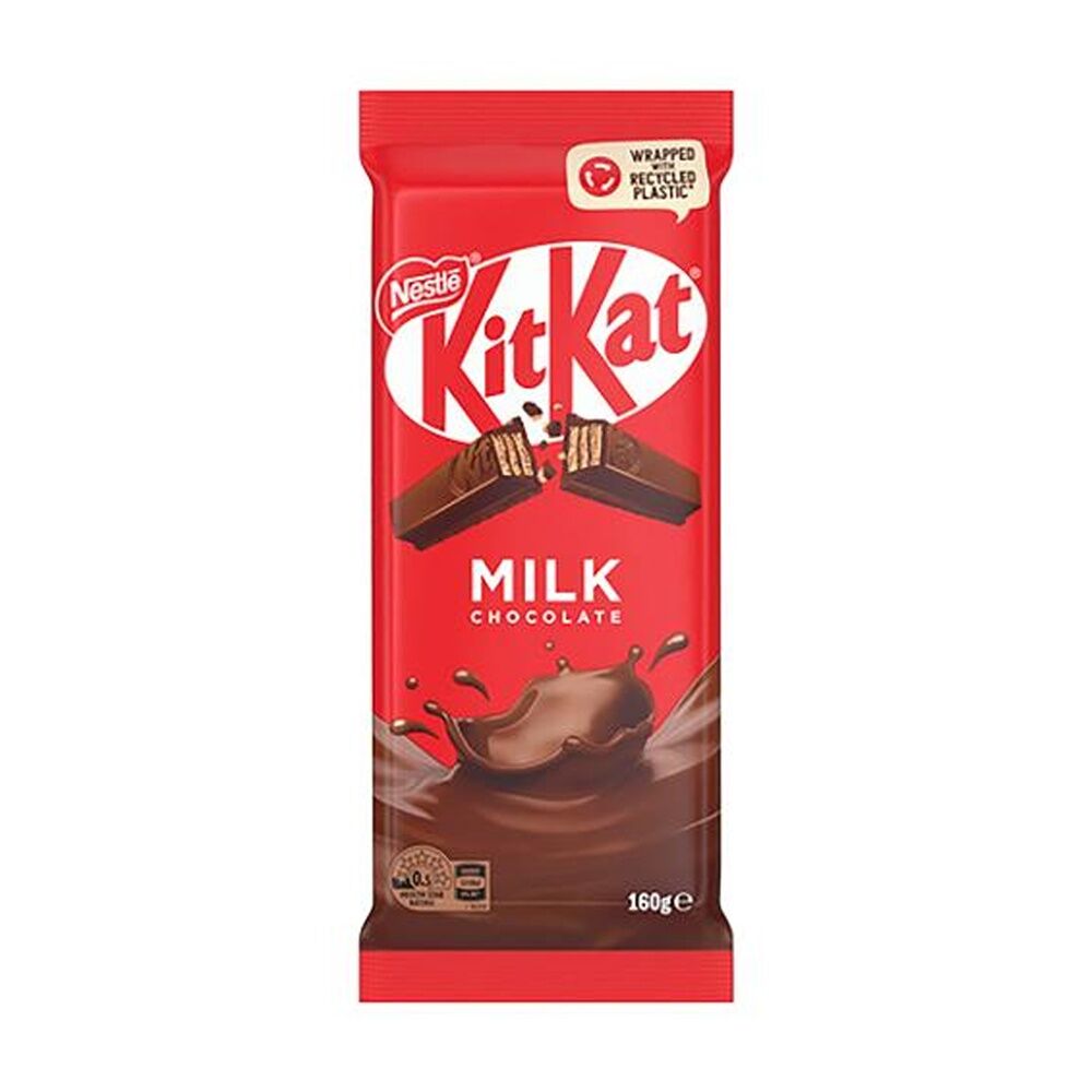 12PK Nestle Kit Kat Original Milk Chocolate W/ Crisp Wafer Block 160g