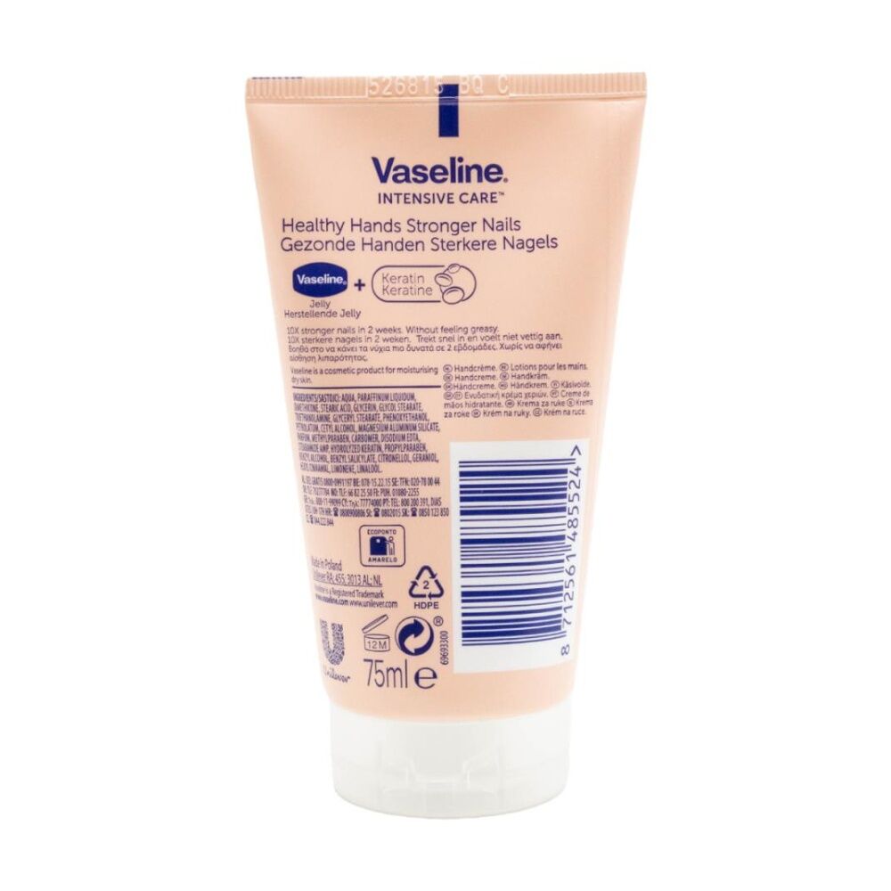 12PK Vaseline Intensive Care Healthy Hands Stronger Nails Hand Cream 75ml