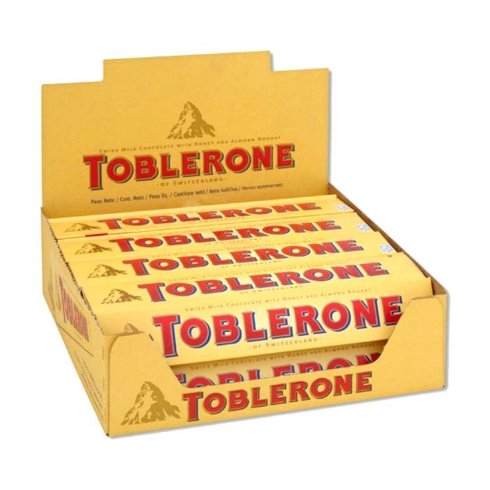 10PK Toblerone Original Swiss Milk Chocolate Block Honey & Almond Nougat 100g