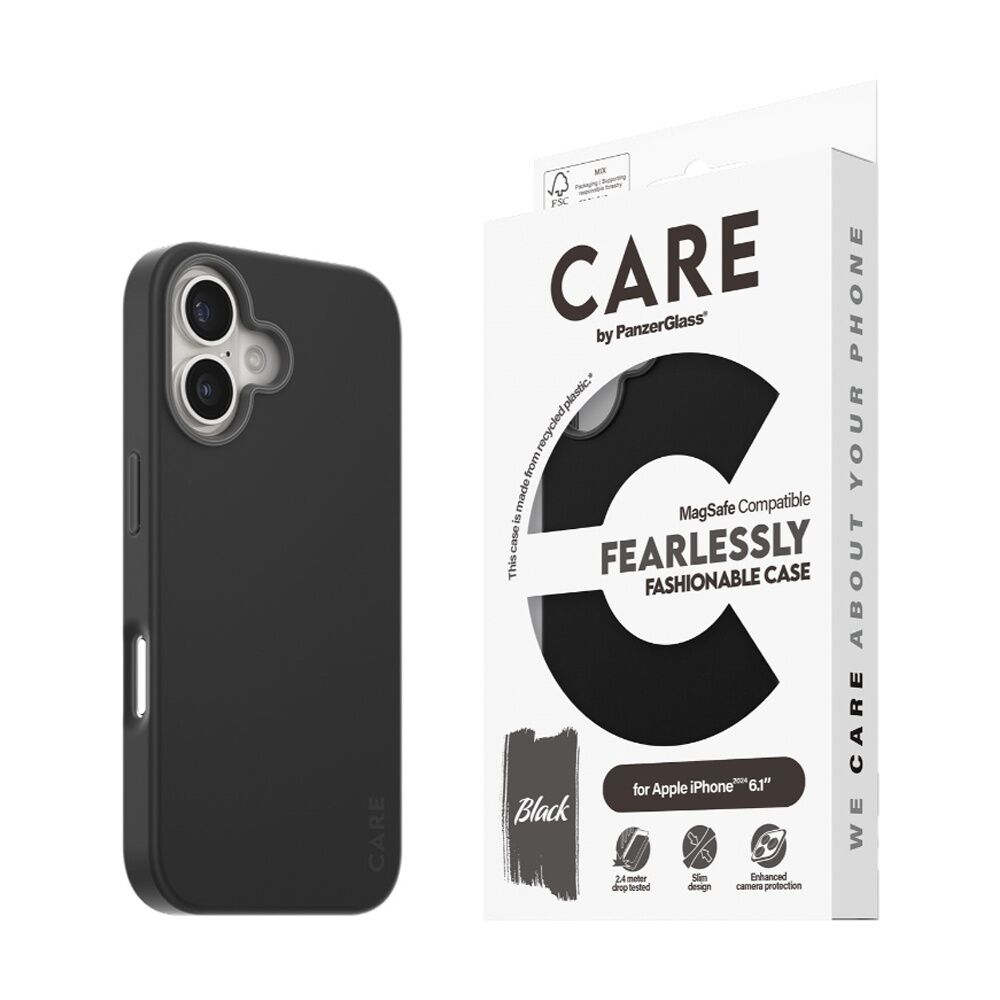 Panzer Fashion (MS) Case -iPhone 2024 Recycled Durable Cover - Black