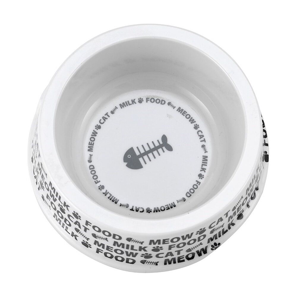 8PK Paws And Claws Printed Melamine Pet Cat Bowl Assorted 14.5x5.5cm 200ml