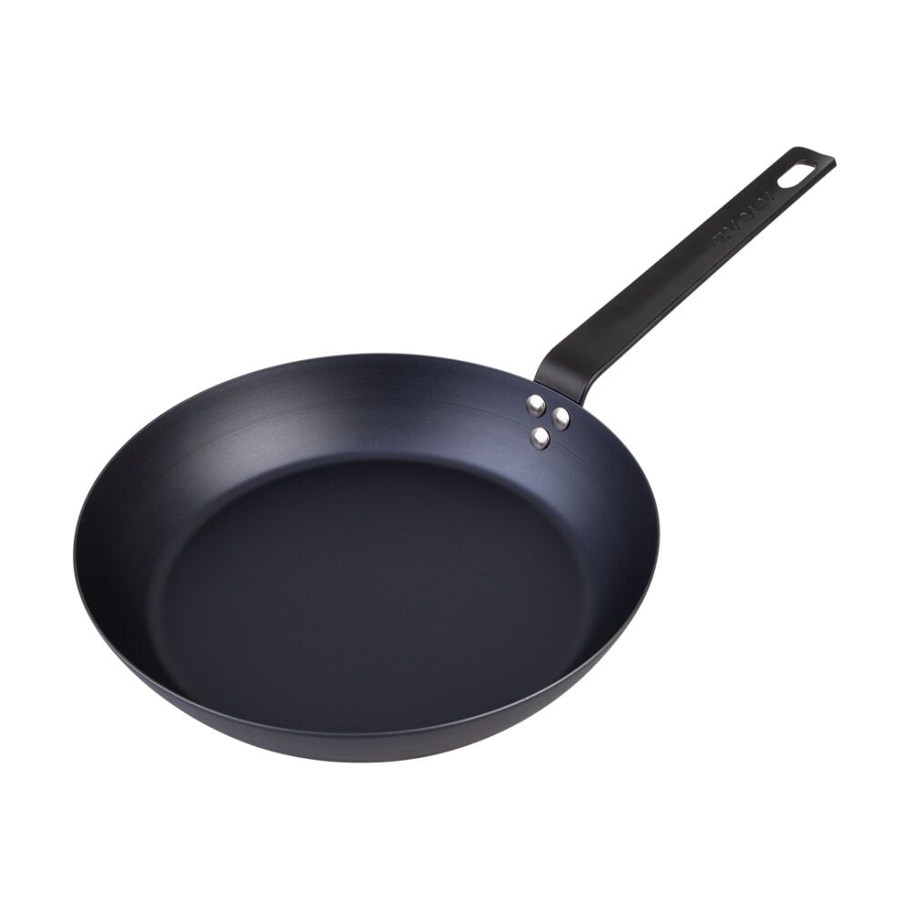 Evolv Pre-Seasoned Heavy Gauge Fast Heat Carbon Steel Fry Pan 24cm