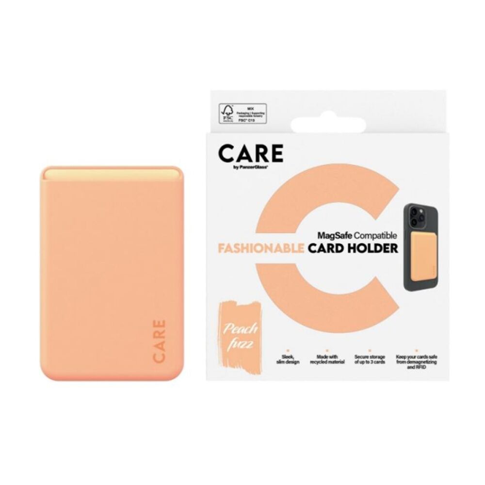 Panzer Fashionable Card Holder Magsafe Wallet Accessory - Peachy