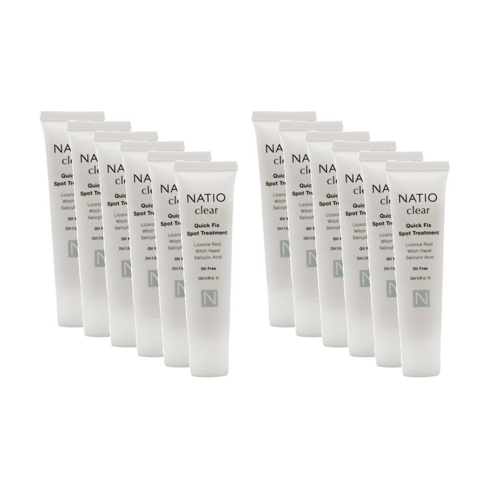 12PK Natio Spot Treatment Clear Quick Fix Licorice Root Witch Hazel 20ml