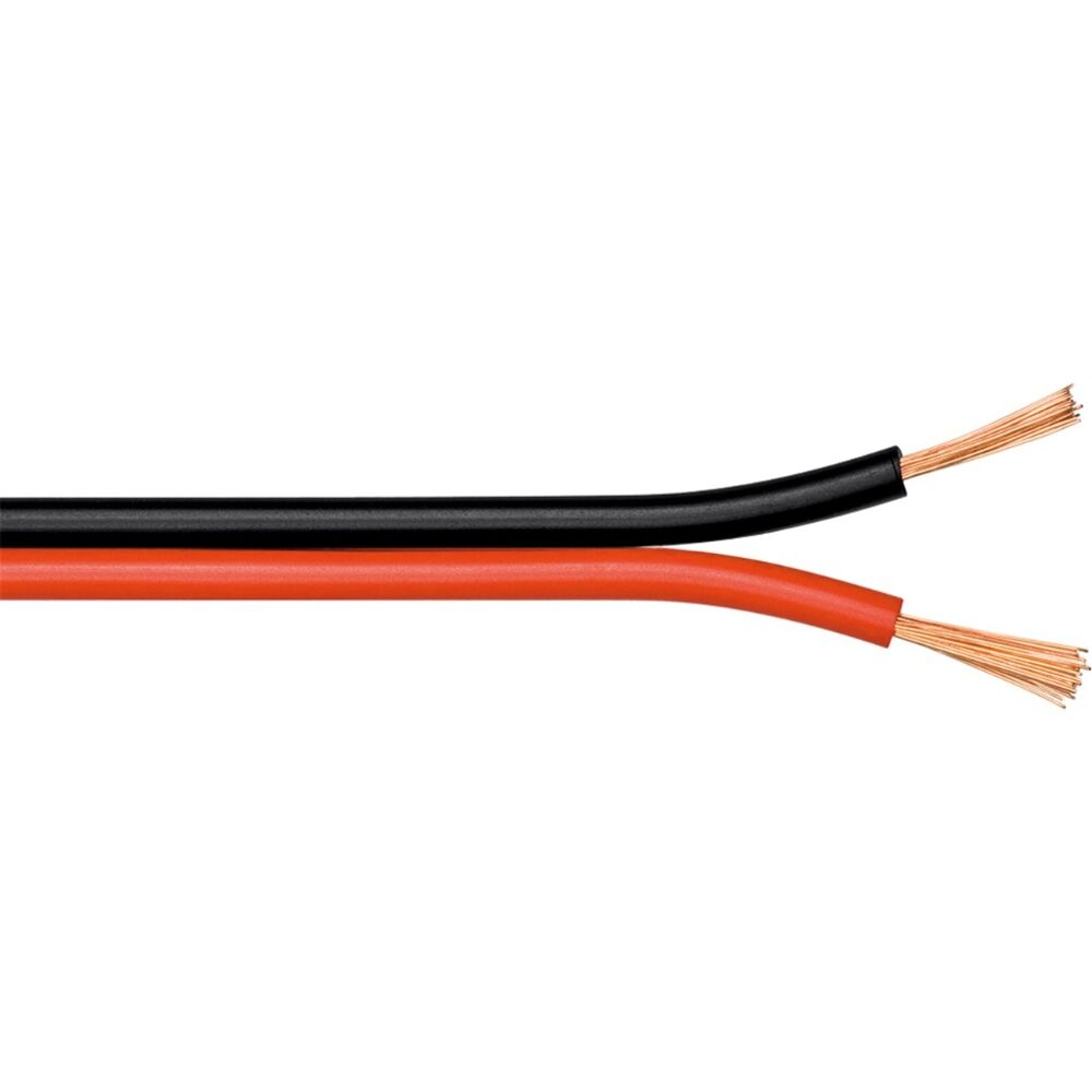 Goobay Speaker Cable 2 x 0.75 Sq mm CCA 100M Home Theater Wiring - Red/Black