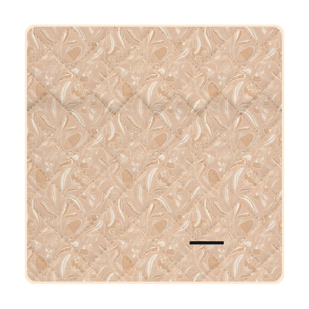 Annabel Trends Picnic Mat Trailing Natives Tan W/ Extendable Strap 2x2m