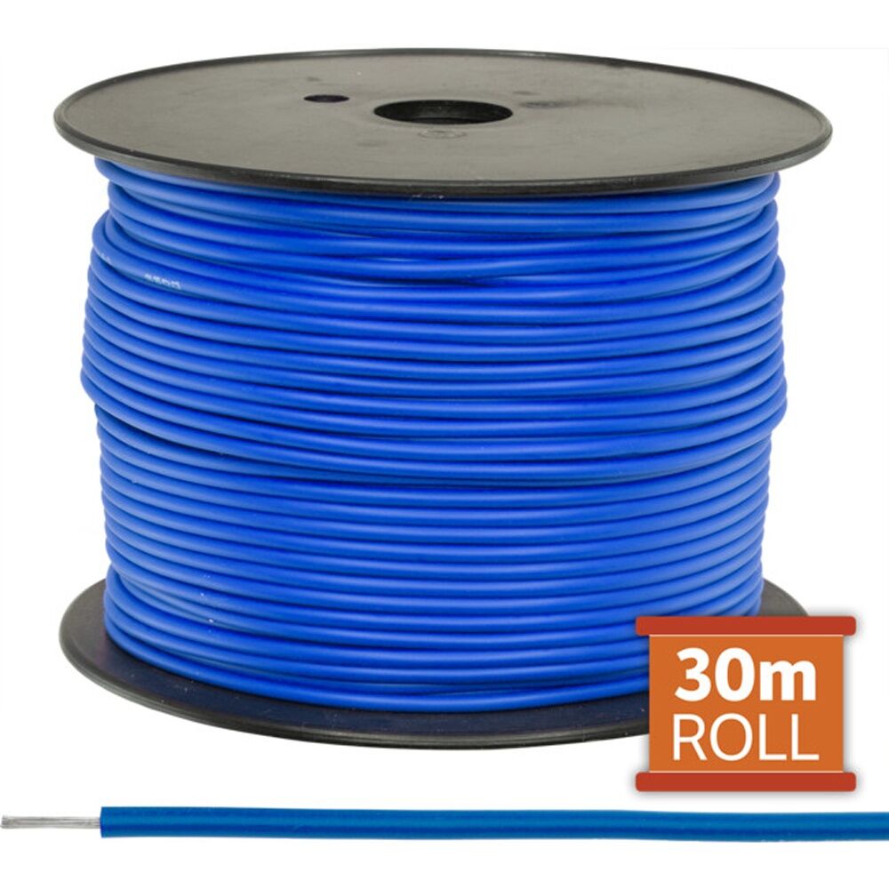 2PK Doss 30M Blue Hookup Wire/Cable Sold As A Reel Electrical Wire Cable