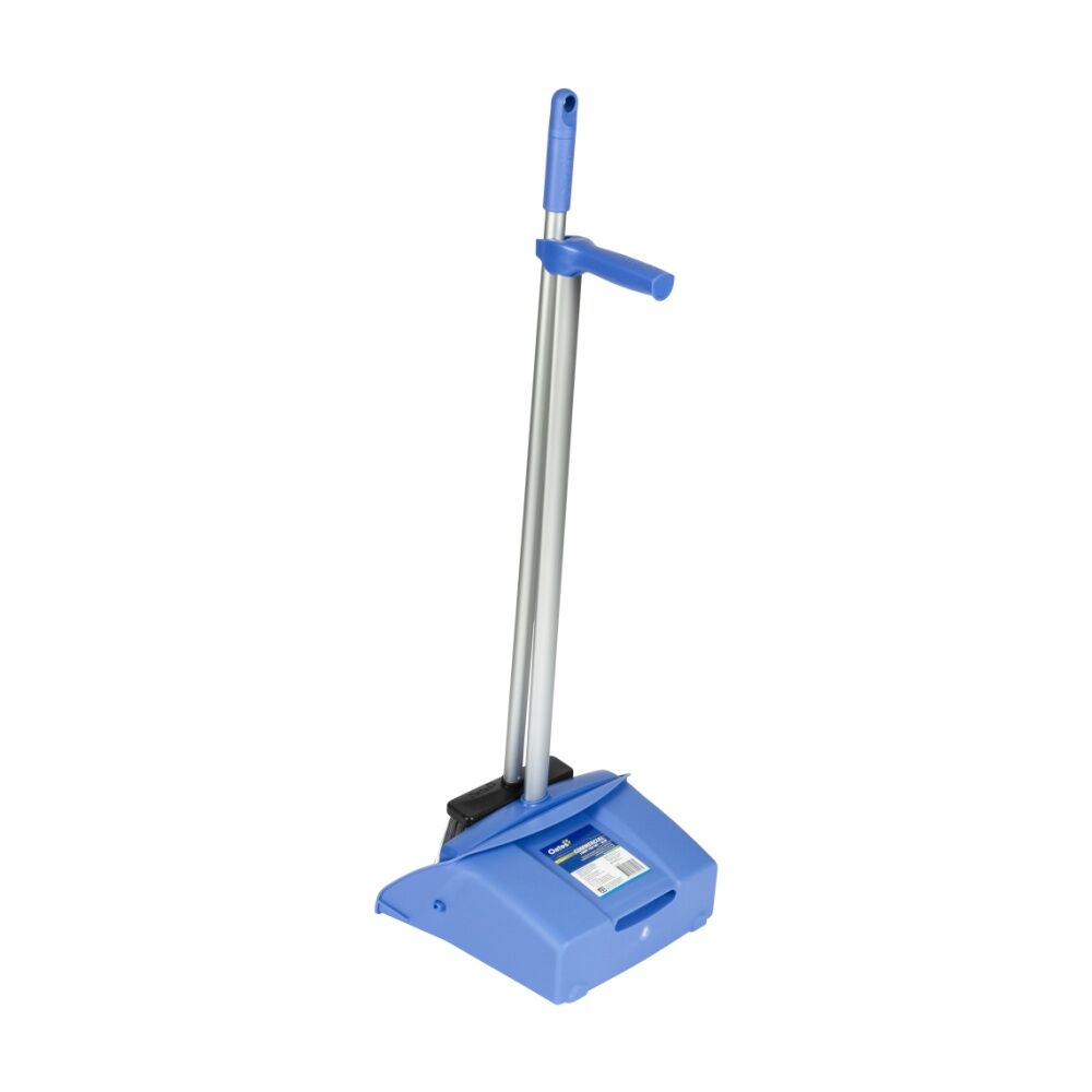 2PK Oates Commercial Lobby Pan And Brush Set Blue Aluminium Handles