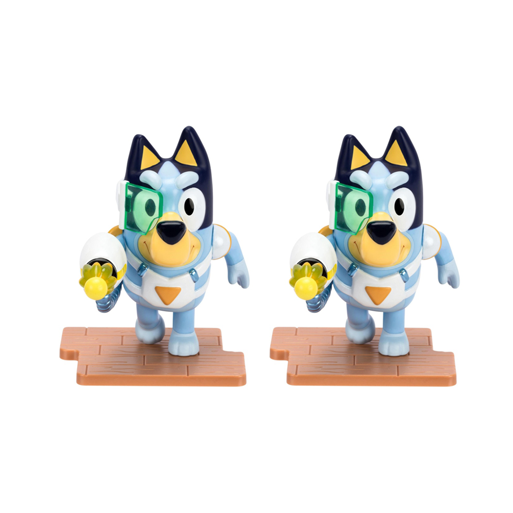 2PK Bluey Studio Collection Premium-Quality Kids Collectible Figure 8y+ Assorted