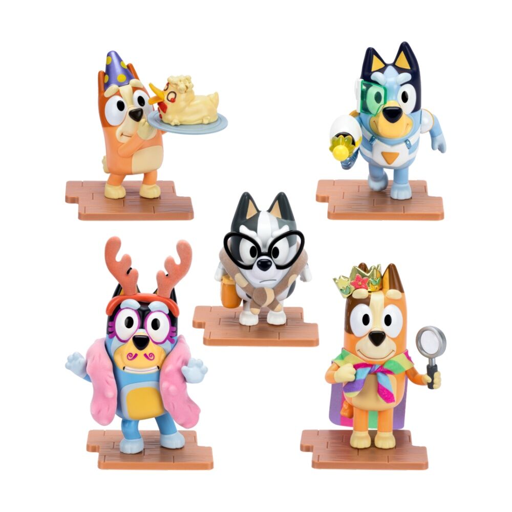 2PK Bluey Studio Collection Premium-Quality Kids Collectible Figure 8y+ Assorted