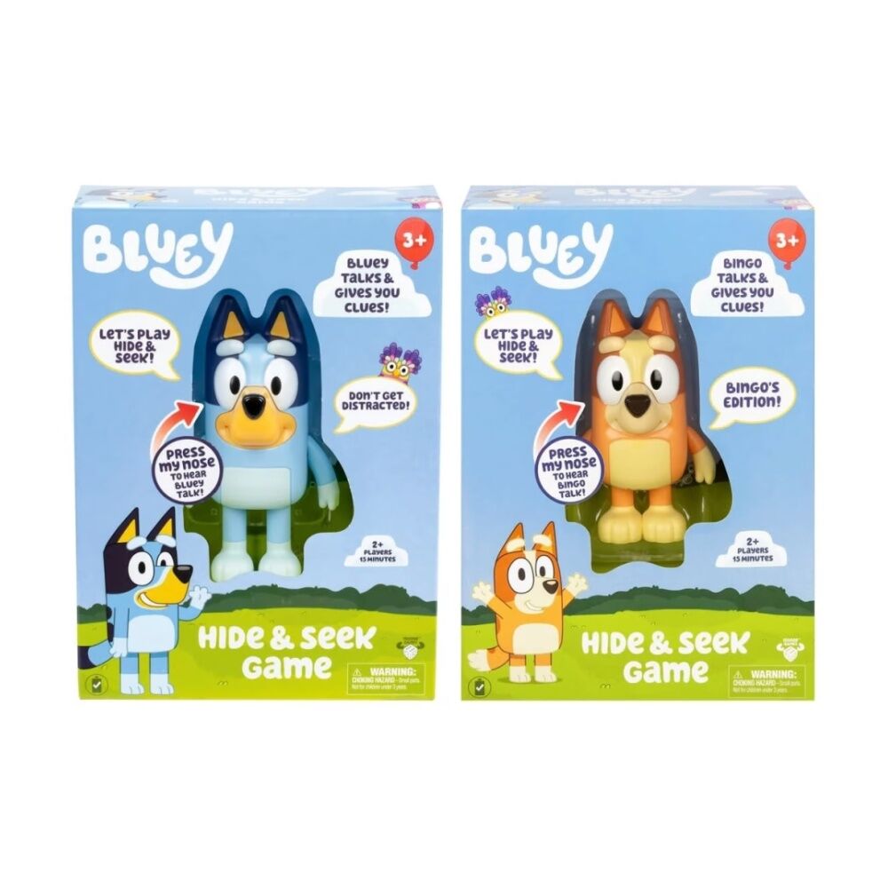Bluey Games Hide & Seek Interactive Electronic Figure Asstd 3y+ 15cm