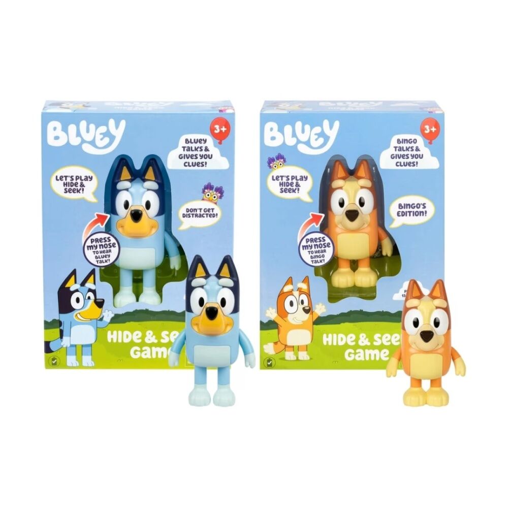 Bluey Games Hide & Seek Interactive Electronic Figure Asstd 3y+ 15cm