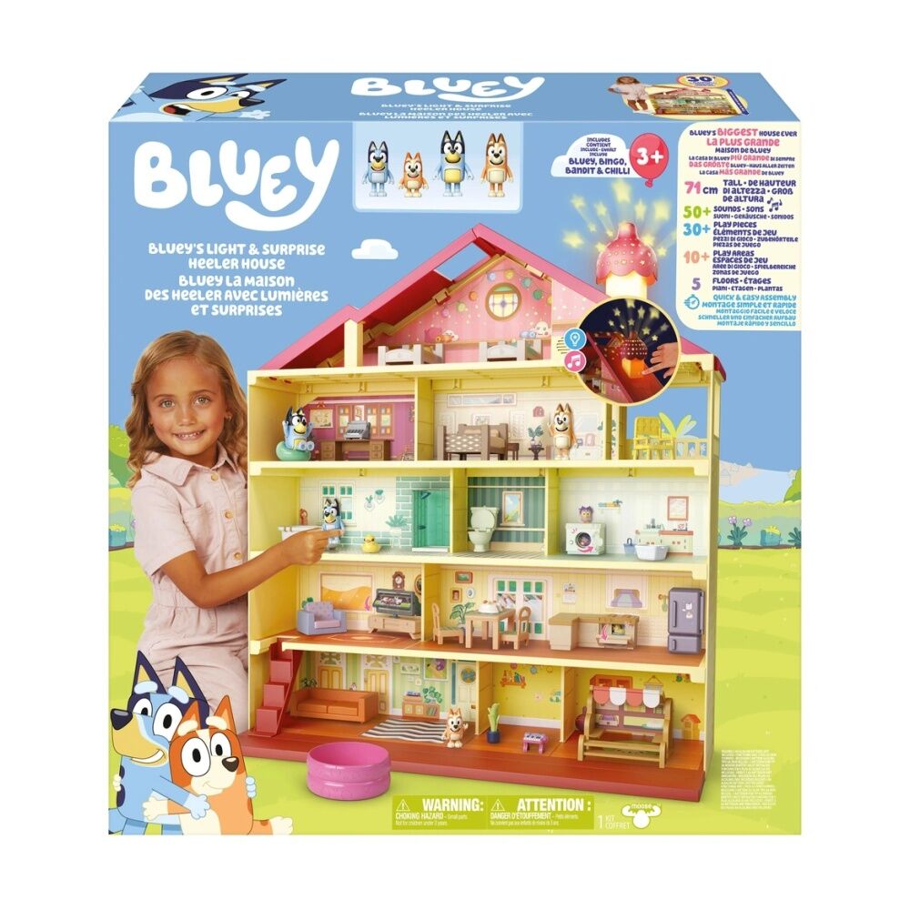 Bluey's Light And Surprise Heeler Home Playset Toy