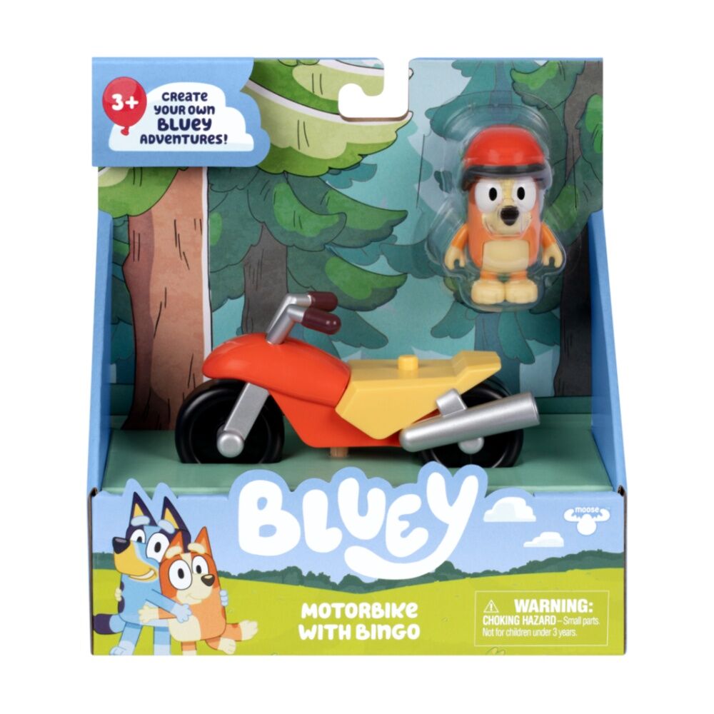 2pc Bluey S2 Basic Vehicle And Figure Set Assorted