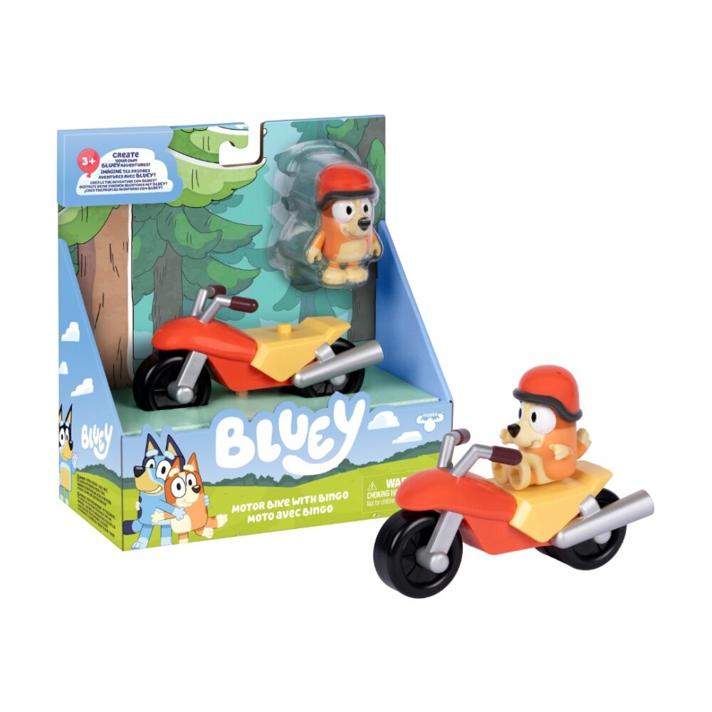2pc Bluey S2 Basic Vehicle And Figure Set Assorted