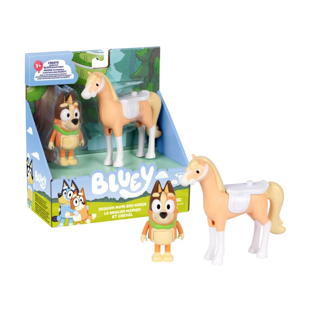 2pc Bluey S2 Basic Vehicle And Figure Set Assorted