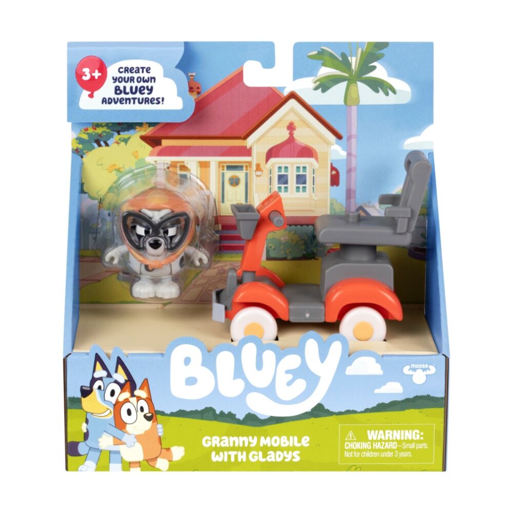 2pc Bluey S2 Basic Vehicle And Figure Set Assorted
