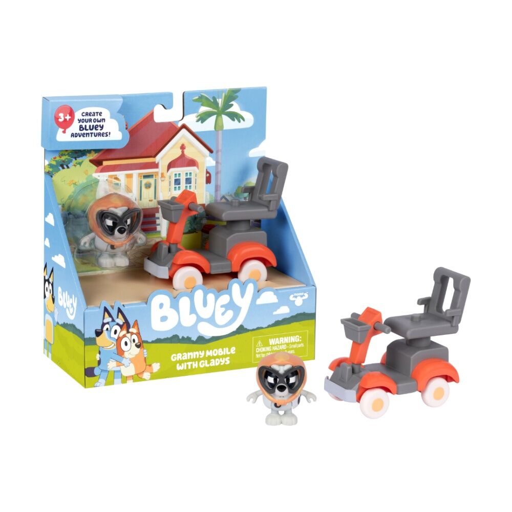 2pc Bluey S2 Basic Vehicle And Figure Set Assorted