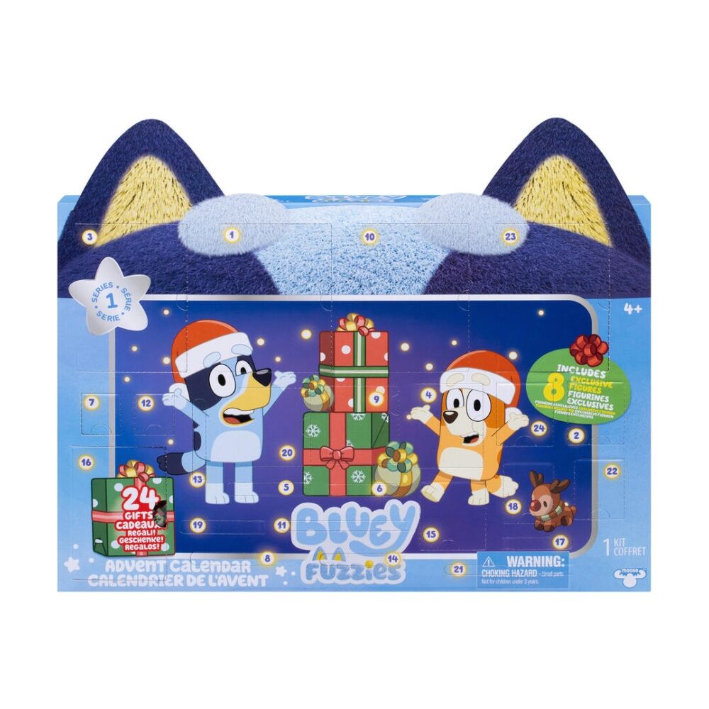 Bluey Fuzzies Advent Calendar With 24 Surprises