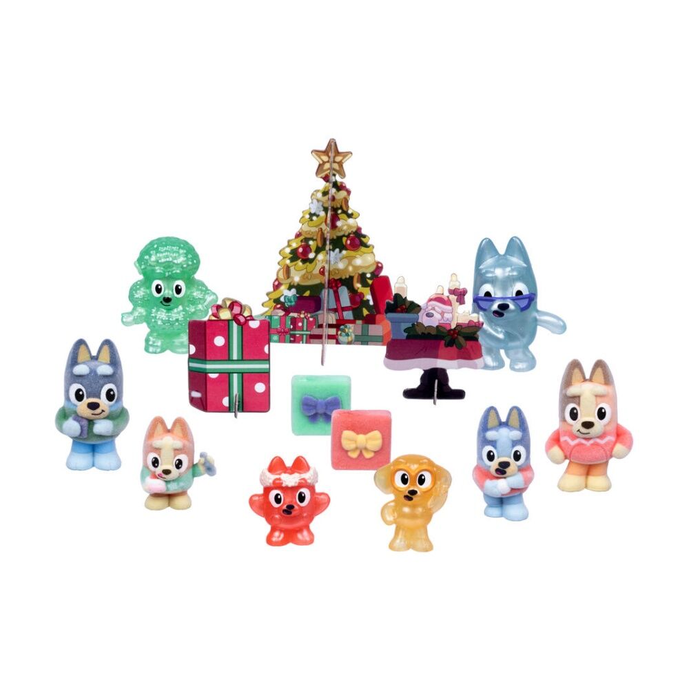 Bluey Fuzzies Advent Calendar With 24 Surprises