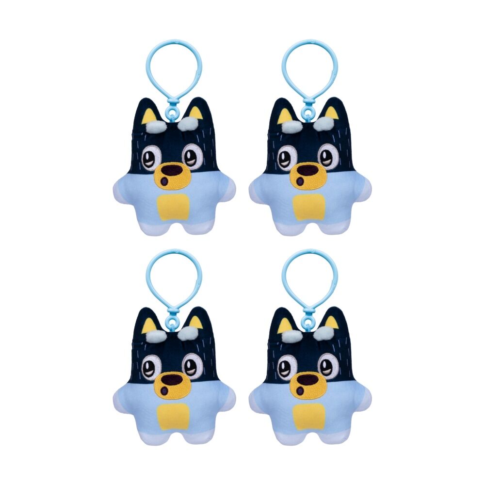 4PK Bluey Biscuits S1 Mini Plush Kids Keychain Assorted