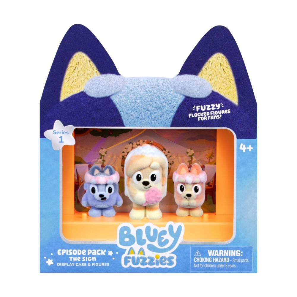 3pc Bluey Fuzzies S1 W2 Episode Set Assorted