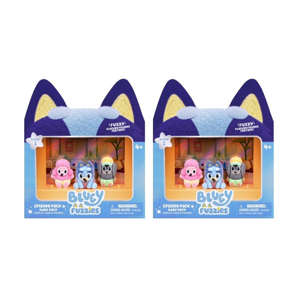2x 3pc Bluey Fuzzies S1 W2 Episode Set Assorted