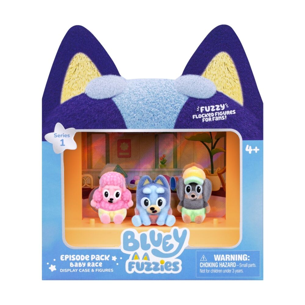 2x 3pc Bluey Fuzzies S1 W2 Episode Set Assorted